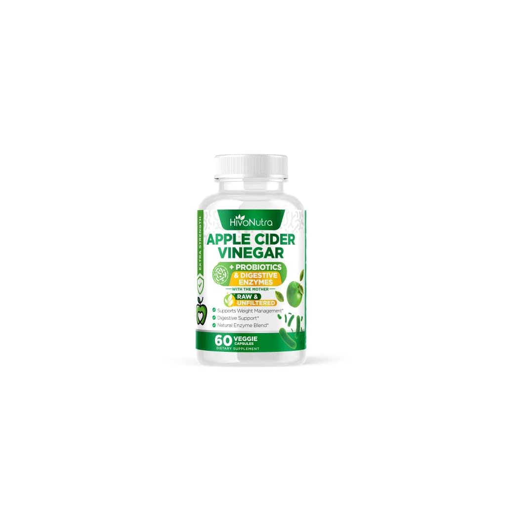 HivoNutra-3-in-1-Apple-Cider-Vinegar-Capsules-Probiotics-Digestive-Enzymes-for-Women-Men-Keto-Diet-Promotes-Gut-Health-Bloat-Relief-Vegan-ACV-Pills-with-Mother
