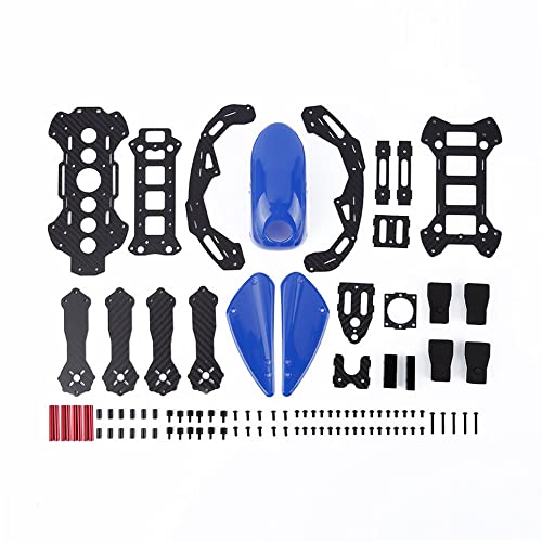 WEFH Robocat 270mm 4-Axes Carbon Fiber FPV-Racing Mini Quadcopter Frame Kit Blue