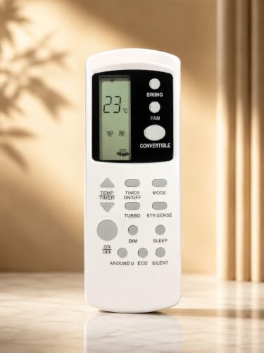 Image of Upix Compatible for Whirlpool AC Remote No. 210B | No Backlight | Exact Match Required