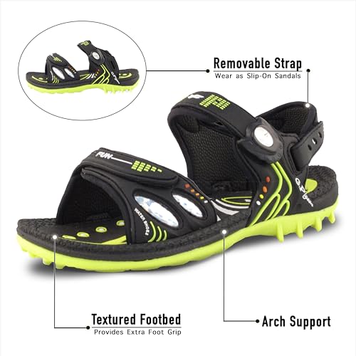 Image of Gold Pigeon Shoes Easy SNAP LOCK Outdoor Water Kids Toddler Sandals for Girls & Boys. Everyday, Vocation, Pool, Summer, Beach Essentials.