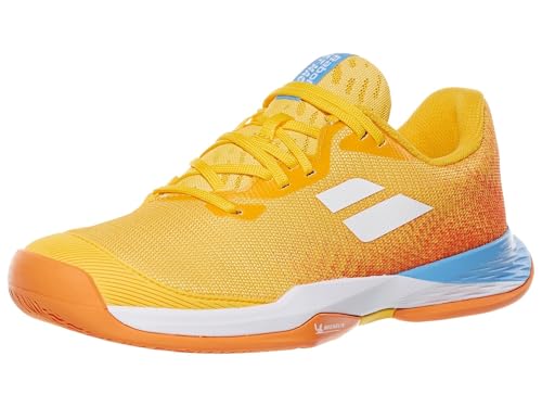 Babolat Junior Jet Mach 3 All Court Kids' Tennis Shoes, Yellow (US Kids Size 3)
