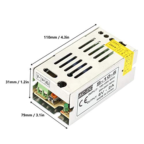 Image of 5V DC 10W /25W Switching Power Supply, Power Supply Transformer Adapter Dimmable LED Transformer Power Supply Driver Transformer (5V 2A)