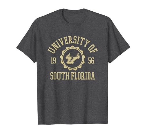 South Florida Bulls Stamp Dark Heather Officially Licensed T-Shirt