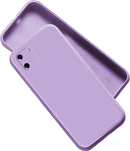 Image of A rtistque Liquid Silicone Back Cover Case for Realme C11 Shockproof TPU Soft Flexible with Camera Protection - Purple