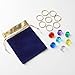 CORODER Blue Hedgehog Bag Include Acrylic Diamond Gems Gold Power Rings Birthday Party Favor Supplies Decoration For Kids Party.
