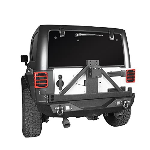 Hooke Road JK Tail Light Cover Rear Taillight Guards in Red for 2007-2018 Jeep Wrangler JK - Pair by Hooke Road - Used condition - Image 8