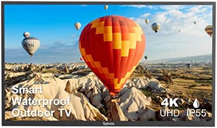 SYLVOX 65'' Outdoor Smart TV 4K UHD Waterproof TV 1000NIT High Bright, Android 11.0 Support Download APP ARC & CEC, Suitable for Outdoor Use(Deckpro Series)