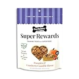 Three Dog Bakery Super Rewards with Superfoods Pumpkin & Cranberry Crumble Treats - Puppy Treats, Dog Chews, Training Treats, Training for Dogs & Puppies, Resealable Pouch