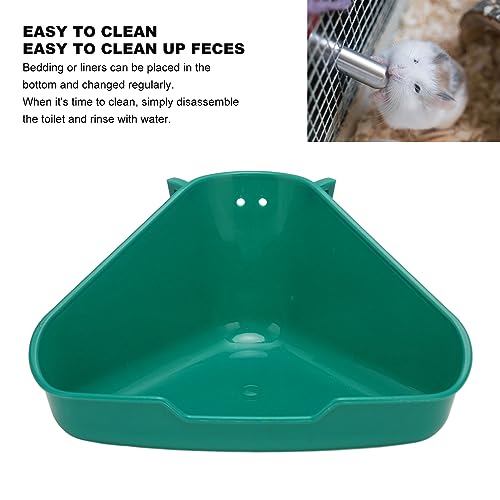 Rabbit Litter Box, Fanshaped Rabbit Corner Toilet Box Potty Trainer, Small Animal Litter Box Bunny Corner Toilet for Guinea Pigs Chinchilla Ferret Galesaur(Small Size)