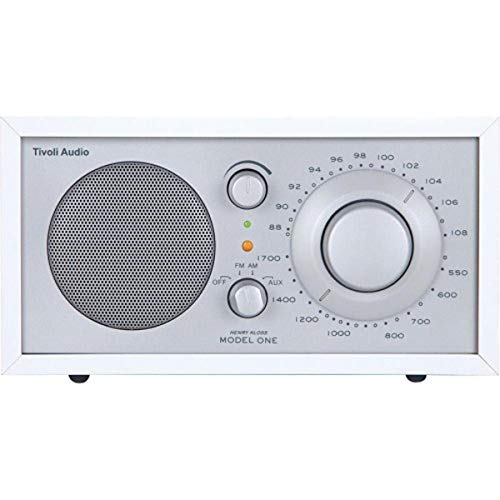 Tivoli Audio Model One AM FM Table Radio in White Silver