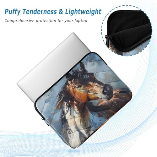 Funda para laptop 13-14 pulg impermeable caballo miniatura 5