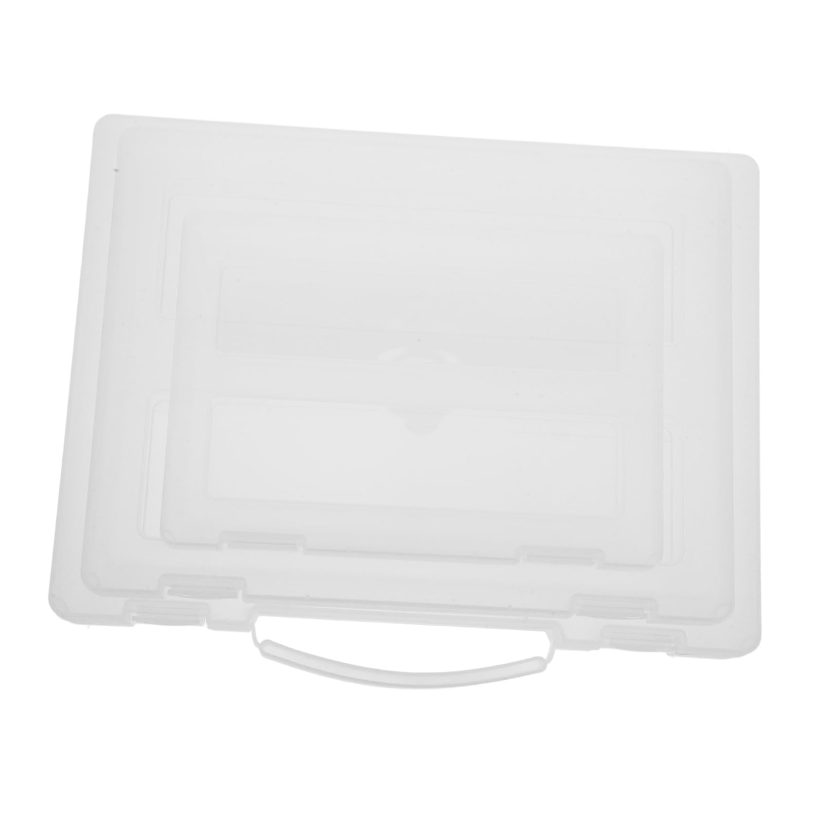 OSALADI Cajas Organizadoras Transparentes 3piezas Pp Impermeables con Cierre Seguro para Almacenamiento de Fotos y Documentos en Oficina o Hogar