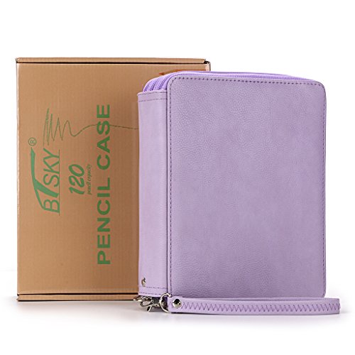 Btsky BTSKY-OF0200001 Deluxe Pu Leather Pencil Case For Colored Pencils - 120 Slot Pencil Holder thumb #6
