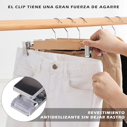 La mejor selección de Perchas para pantalones los mejores 10. 21 Perchas para pantalones marca MXCOCO (3)