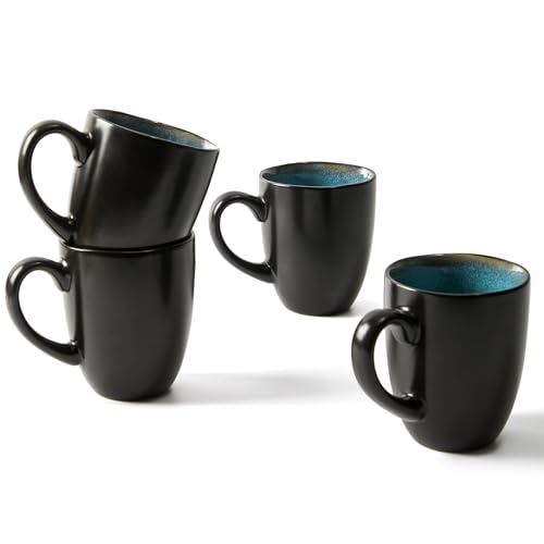 Image of Pokini Coffee Mug 15oz, Coffee Mugs Set of 4, Cups for Latte Tea Cappuccino