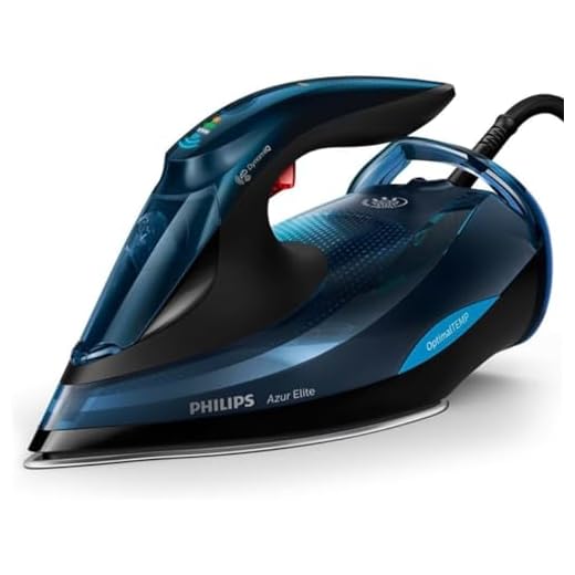 Philips Azur Elite GC5034/20 Plancha Ropa Vapor sin quemaduras ni necesidad de realizar ajustes de la temperatura, 3000 W, SteamGlide Plus, antical, golpe vapor 260 gr, vapor continuo 65 gr