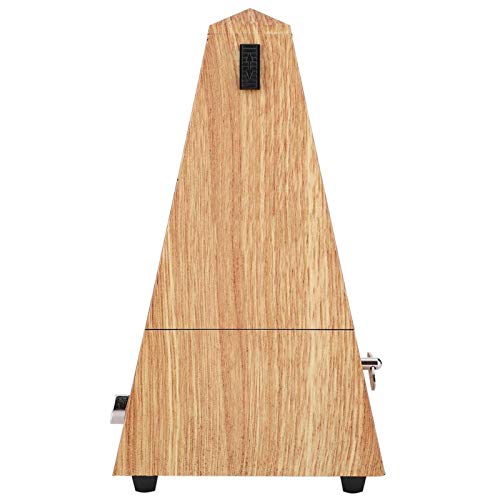 Tower Metronome, Hervorragende Wirkung Praktisch stabiles Klavier, Zuverlässiges flaches Holz Musikpraxis für Musikbegeisterten Musikunterricht(Light wood grain)