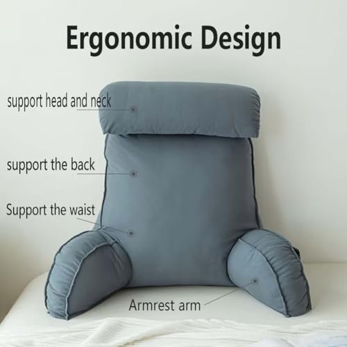 Coussin de lecture contre le mal de dos au lit ou canapé