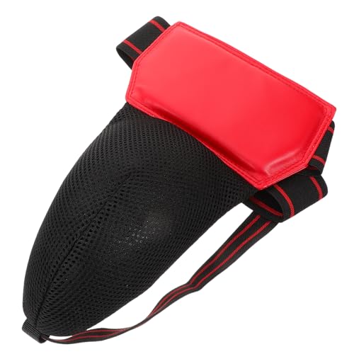 POPETPOP Comfortable Integrated Groin Guard Breathable Protector for Boxing Taekwondo and Daily Exercise Safe PU Sponge Material