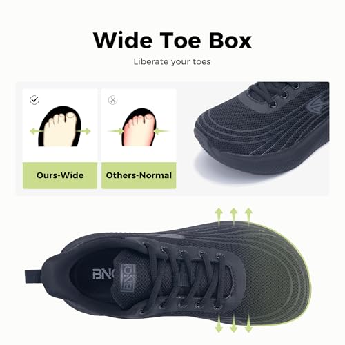 PERSOUL Wide Toe Box Shoes Women Arch Support Walking Sneakers Comfoty Orthotic Tennis Running Shoes for Plantar Fasciitis Bunions US 6-112