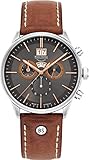 poljot chronograph sturmanskie - Farbe des Gehäuses: Silber Bruno Söhnle Triest Chronograph, Großdatum, Lederarmband, 17-13194-841