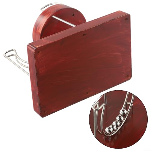 Kinetic-Art Perpetual-Motion Machine, Physical Balance Kinetic-Energy Model, Non-Stop Rolling Ball Toys, Science Art Motion Machine Sculpture Office Home Table Decor(Wine Red)