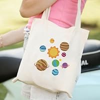 arricraft 4 Sheets Planet Arrangement Cloth Iron on Stickers, Mars Planet Heat Transfer Stickers Decals for DIY T-Shirt Jeans Backpacks Families Clothing Hat Decoration Applique