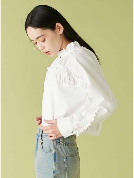 Amazon | [リリーブラウン] UVサッカーエンボスフリルブルゾン