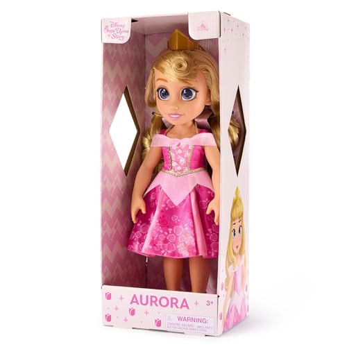 Disney Store Official Poupée Aurore avec Mini Brosse à Cheveux, La Belle au Bois Dormant, 40,5 cm/16