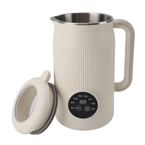 Máquina para Hacer Leche de Nueces, Máquina Automática de Soja con Pantalla LED, Evita Quemaduras y Resbalones, para Leche Casera a Base de Plantas, Avena, Soja y Yogur