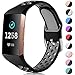 Produktbild CeMiKa Ersatzarmband Kompatibel mit Fitbit Charge 4 Armband/Fitbit Charge 3 Armband, Atmungsaktives Silikon Sport Armbänder für Charge 3 SE/Charge 4 SE, Groß Schwarz/Grau