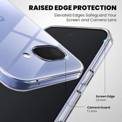 Image of DIZORO Compatible with Google Pixel 10A 5G Back Cover Case Clear,[ Anti Yellow ][Military Grade Protection] Hard PC Back Cover Transparent