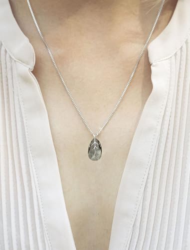Juego de pendientes con collar de plata 925 y circones para mujer 4