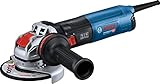 Bosch Professional Winkelschleifer GWS 14-125 S (1.400 Watt, Zusatzhandgriff, Schutzhaube, anklippbare Trennschutzhaube, Zweilochschlüssel, Aufnahmeflansch, Spannmutter, im Karton)