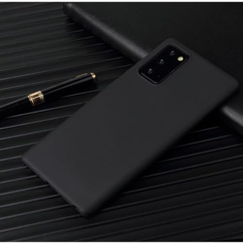 Coque Samsung A42 5G antichoc silicone mat noir anti-rayures et traces