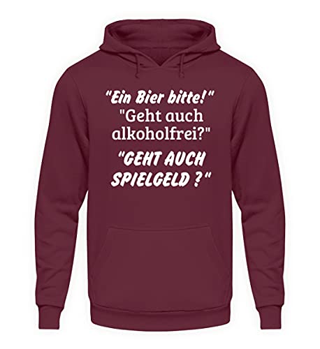 Sweat à Capuche Bière avec poche kangourou et cordon de serrage hoodie rouge XXL