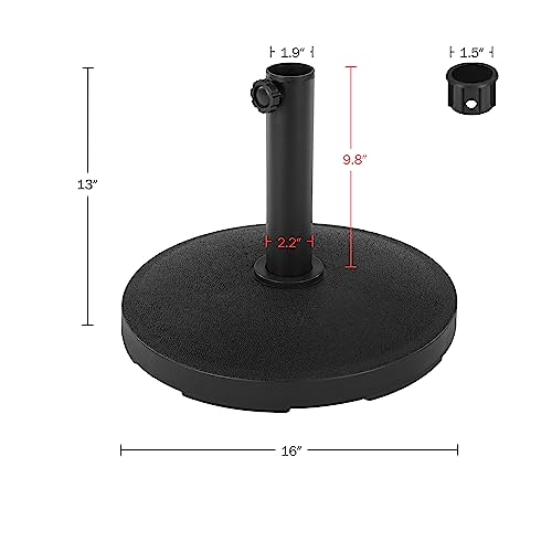 Pure Garden 50-LG1357 Umbrella Base, Black