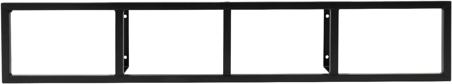 5Pcs DVD Shelves Wall Mount Media Storage Rack CD DVD Organizer Metal Shelf 34 Inch Cube Storage Media Shelf and Video Game Organizer, Cube Organizer Shelves Floating Shelves for Wall (5PCS-BLACK)