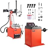 VEVOR Electric Tire Changer, Tire Balancer Combo, 18
