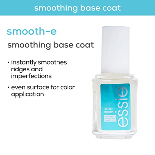 Essie Nail Care, 8-Free Vegan, Smooth-E Base Coat, Smoothing Sleek Finish Nail Polish, 0.46 Fl Oz #TOP2