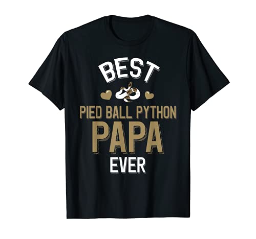 Uomo Pied Ball Python Family Best Pied Ball Python Papa Ever Maglietta