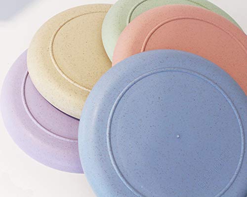 image for JUCOXO Wheat Straw Appetizer Plates - 5 Pack 5.9