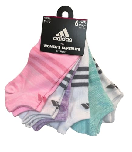 Adidas Women's Superlite Aeroready No Show 6 pair