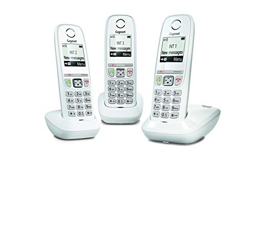 Gigaset AS470 Trio - Téléphone fixe sans fil - 3 combinés -...