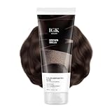 IGK Brown Bella | Chocolate Brown Hair Gloss + Color Depositing Mask | Boost Shine, Enhance Brunette Tones, Refresh Color | Semi Permanent Conditioning Treatment | Vegan | 6 oz
