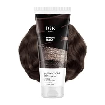 IGK Brown Bella Color Depositing Mask for Brunette Hair, 6 oz