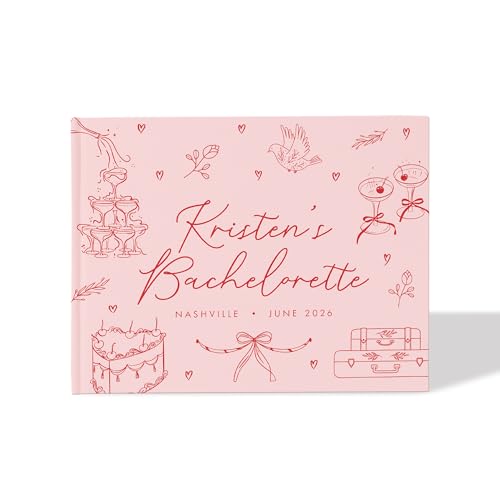 Bachelorette Trip Scrapbook, Bachelorette Party Guest Book, Scrapbook for Bride,