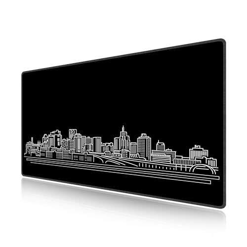 Tapis de souris de jeu XXL LL-COEUR noir 700x400mm pour optimiser l'espace de votre bureau gamer PC