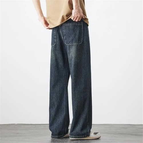Men’S Summer Thin Casual Loose Jeans Straight Trousers Male Wide Denim Pants2