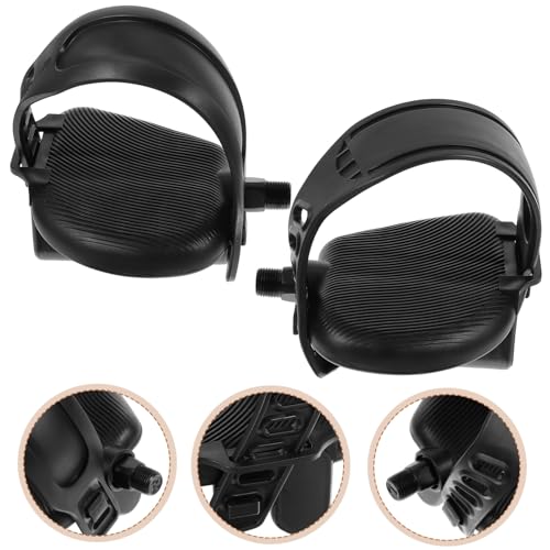 1Pair Non Slip Mountain Bike Pedal Durable Flat Platform Pedal for Cross Cycle Dirt Jumper Folding Road and4